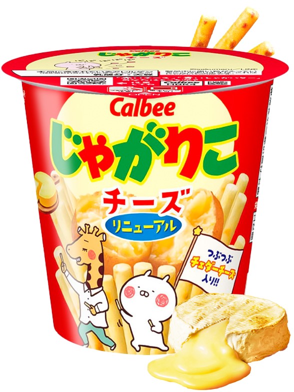 Sticks de Patata Jagariko de Salsa de Queso | Calbee 55 g.