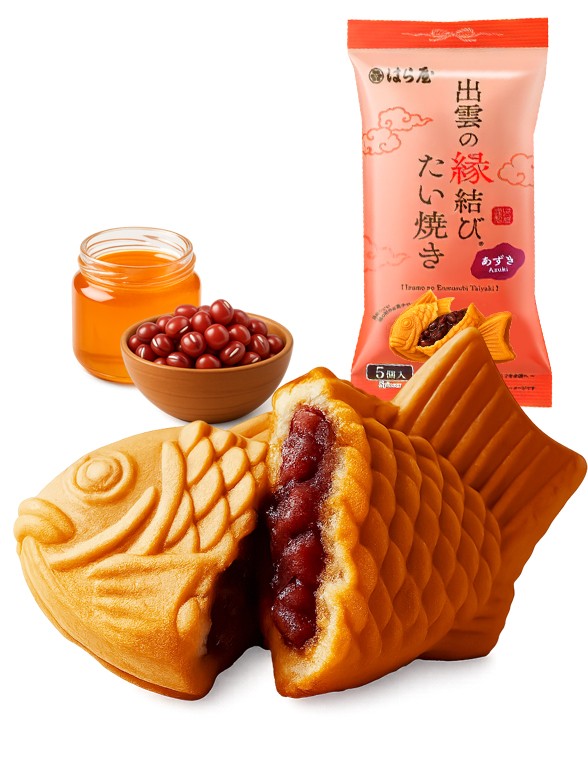 Pasteles Taiyakis de Hokkaido de Azuki | 5 Unidades | Sabor Tradicional 150g.