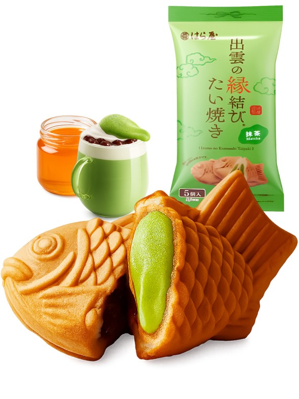 Pasteles Taiyakis de Hokkaido de Matcha | 5 Unidades | Sabor Tradicional 150g.