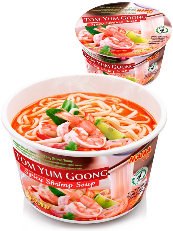 Tallarines de Arroz con Sopa Tom Yum | Receta Tailandesa 70g | Sin Gluten