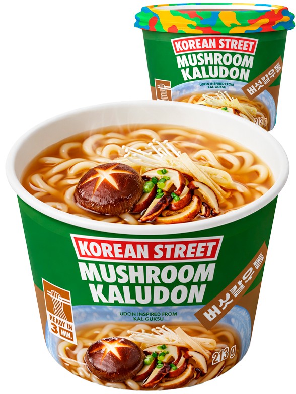 Fideos Udon con Setas Shiitake | Korean Steet 213g.