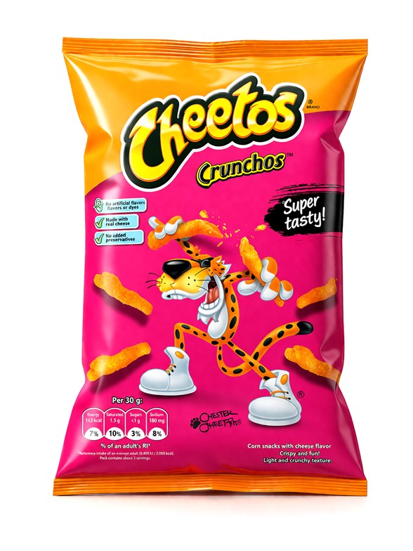 Cheetos Crunchos sabor Sandwich Jamón y Queso 60 g.