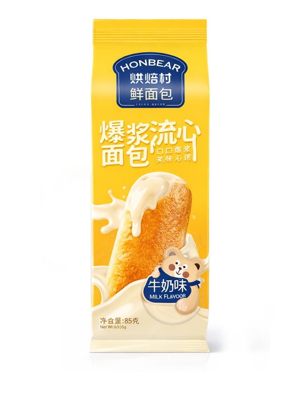 Bollo Honbear de Pan Brioche Leche Lava 85g.