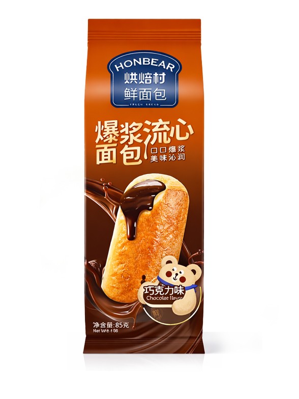 Bollo Honbear de Pan Brioche Chocolate Lava 85g.