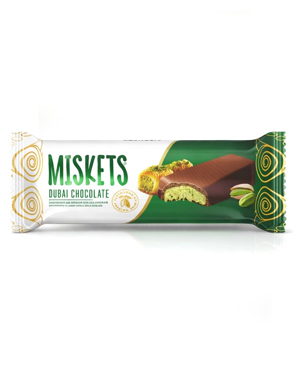 Chocolatina Dubai de Kataifi y Pistacho | Miskets 25g.