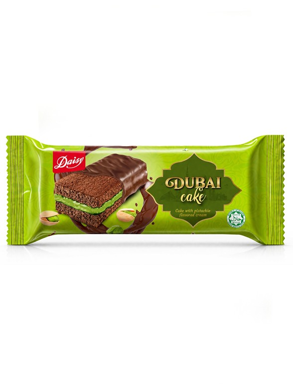 Pastelito Dubai de Doble Chocolate y Pistacho | Daisy 60g.