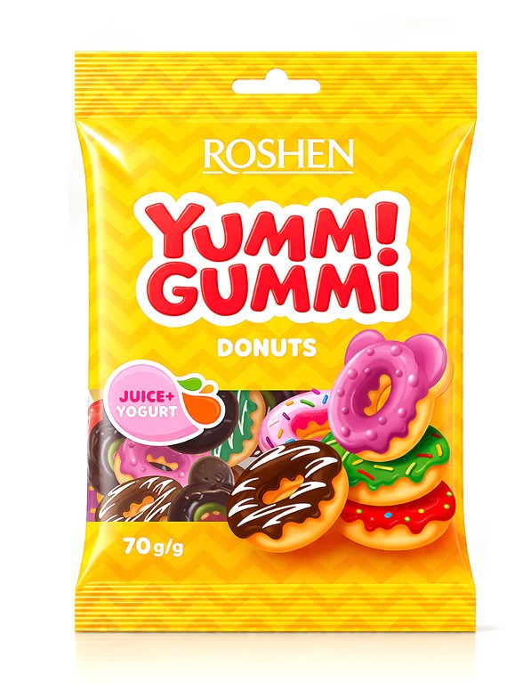 Chuches Donuts de Zumo y Yogur | Yumm! Gummi 70g.