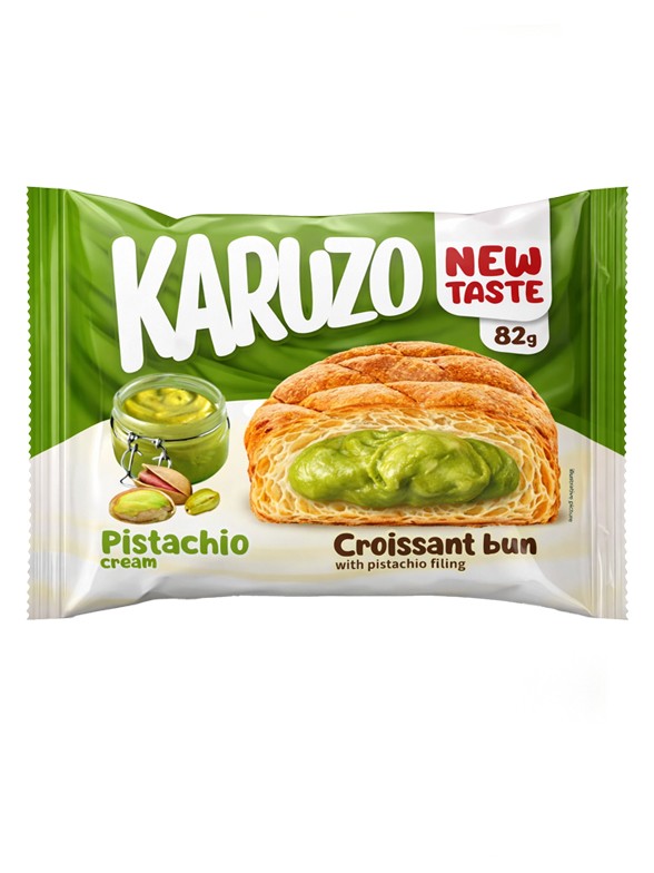 Bollo estilo Meronpan de Crema de Pistacho 82g.