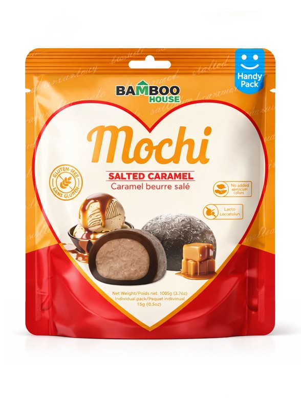 Mochis Daifuku de Cacao con Caramelo Salado | Sin Gluten 105g.