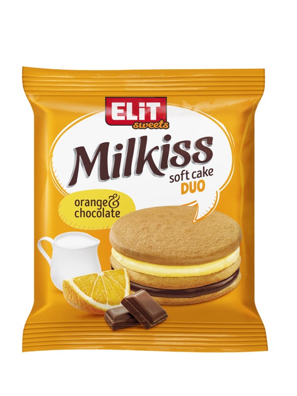 Pastelito Milkiss de Naranja y Chocolate 42g.