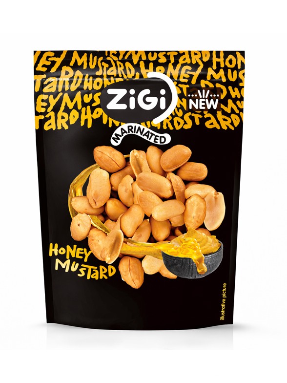 Cacahuetes sabor Miel-Mostaza 70g.