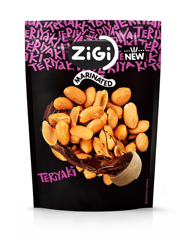 Snack de Cacahuetes sabor Teriyaki 70g.