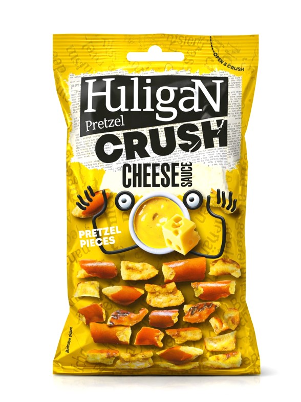 Bocaditos Pretzel Salsa de Queso | HuligaN Pretzel Crush 65g.
