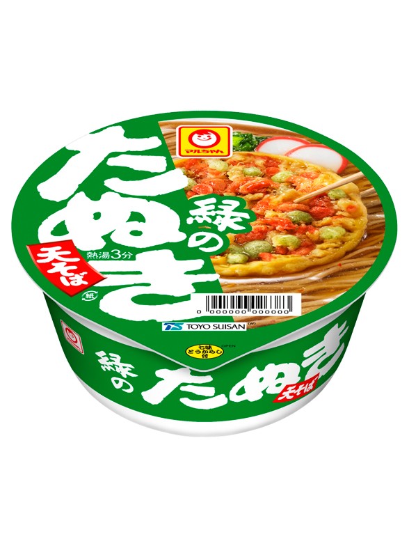 Fideos Soba de Miso y Tempura, Midori Tanuki | Maruchan 101g.