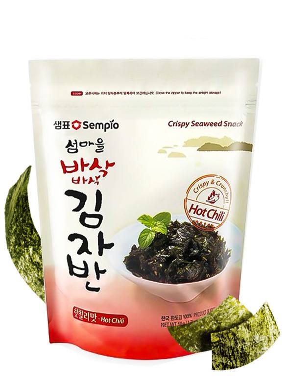 Virutas de Algas Nori Crujientes Sazonadas con Chili 50g.