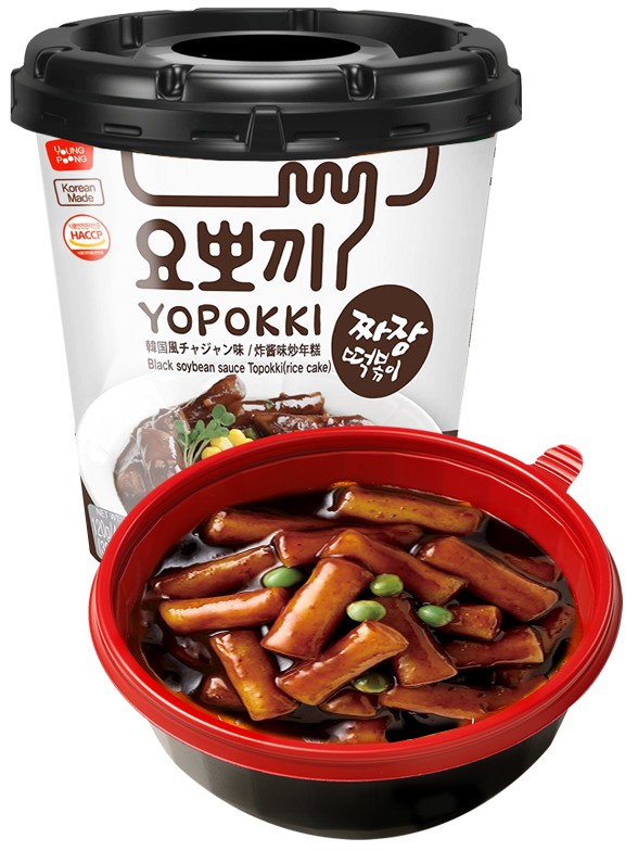 Yopokki | Mochis Coreanos Topokki Instantáneos con Salsa Chajang 120 grs