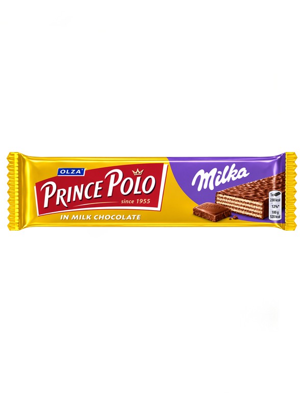 Chocolatina Waffer Prince Polo XXL con Milka | 45 g