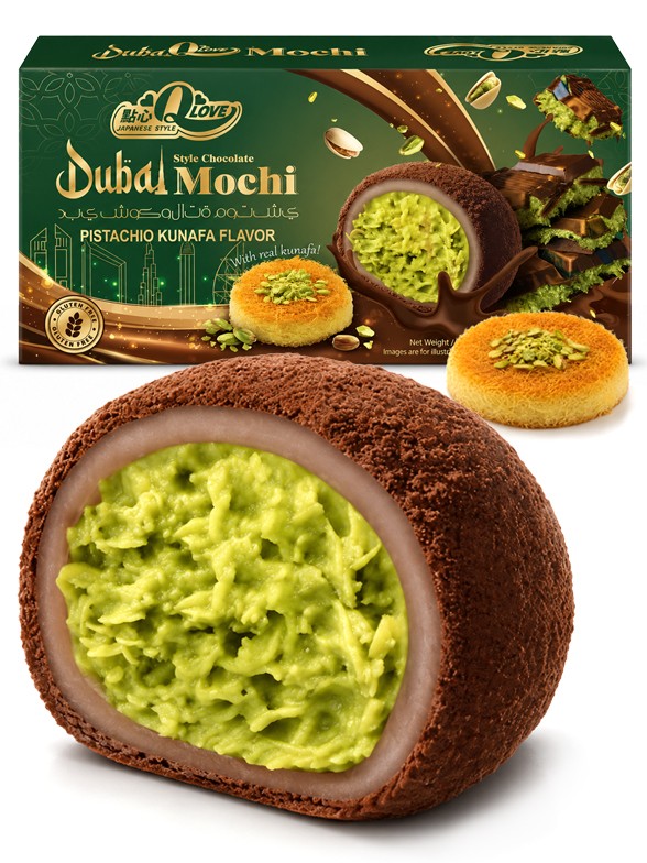 Dubai Mochi Pistacho Kunafa | QLove 45 g