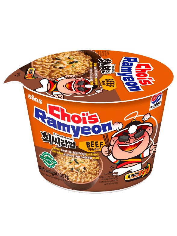 Ramen Ternera Picante | Estilo Coreano | CHOI'S 107g