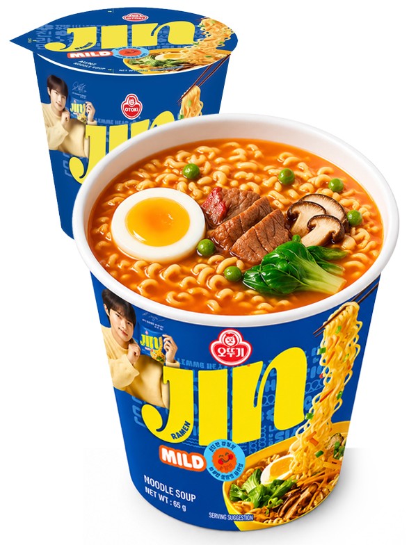 Ramen Ottogi Jin Ramen Mild Vaso 65 g