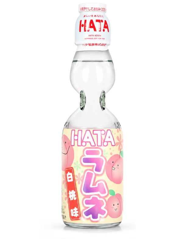 Ramune Sabor Melocotón Blanco | 200 ml.