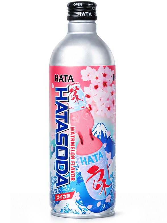 Soda Ramune de Sandía Hatasoda | Hata 500 ml