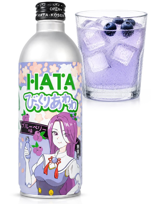 Botella Metal Ramune Arándanos | Anime Idol 500ml