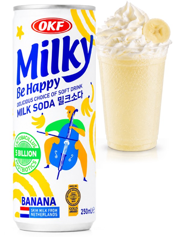 Refresco Coreano Milky Be Happy Banana | OKF 250 ml