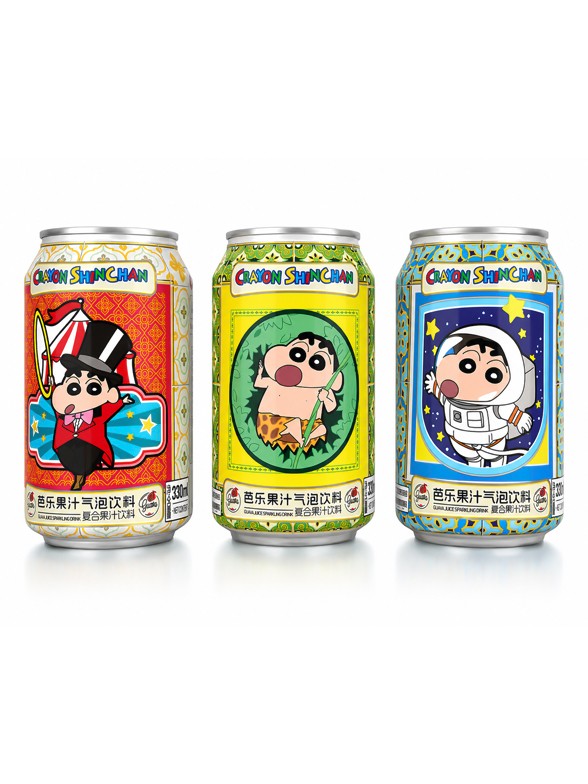 Refresco de Guayaba Crayon Shin Chan | 3 Diseños 330 ml