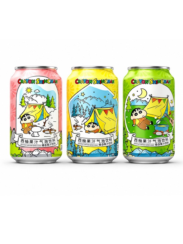 Refresco de Limón Crayon Shin Chan | 3 Diseños 330 ml