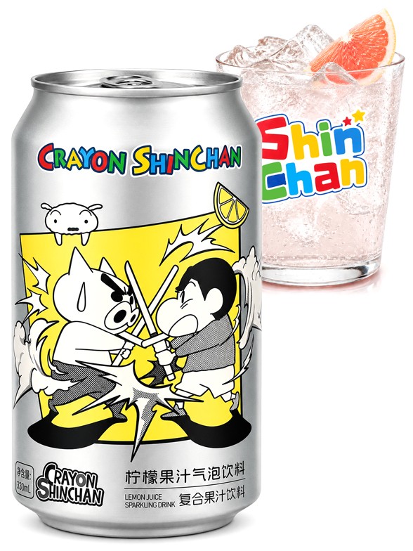 Refresco de Pomelo Crayon Shin Chan | 3 Diseños 330 ml