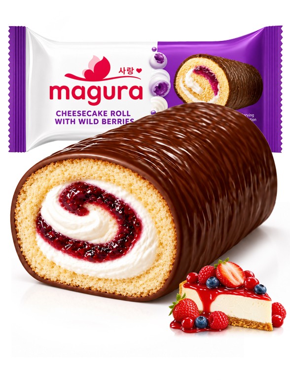 Roll Cheesecake y Frutos del Bosque | Magura 35 g