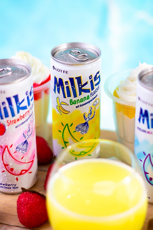 Soda Coreana Milkis Sparkling | Banana 250 ml.