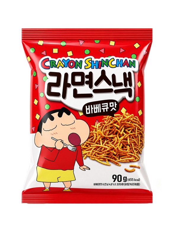 Snack Crujiente de Ramen Sabor Barbacoa | Crayon Shin-chan 90 g