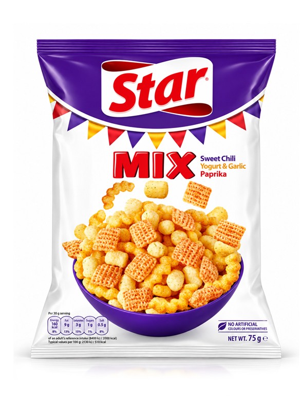 Snack Sweet Chili, Yogur-Ajo y Paprika | Star Pepsi 90 g