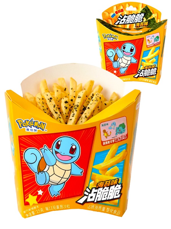 Sticks de Patata con Algas y Salsa de Tomate | Pokémon 25 g