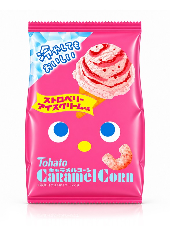 Tohato Caramel Helado de Fresa | 62 g