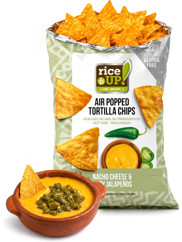 Tortillas Rice Up Nacho Jalapeño | Sin Gluten 60g