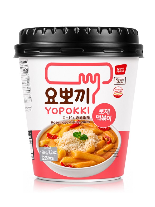 Tteokbokki (Topokki) Carbonara Rosé | Yopokki 120 g