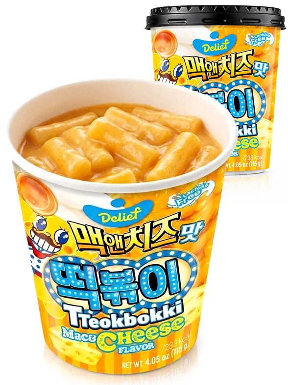 Tteokbokki (Topokki) Mac & Cheese Cup | Delief 115g