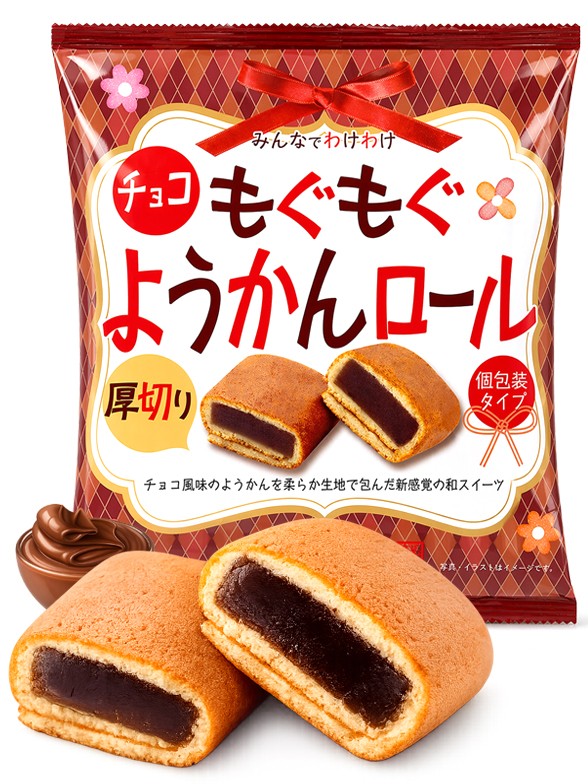 Chocolate Yokan Roll | Mogu Mogu 168g.