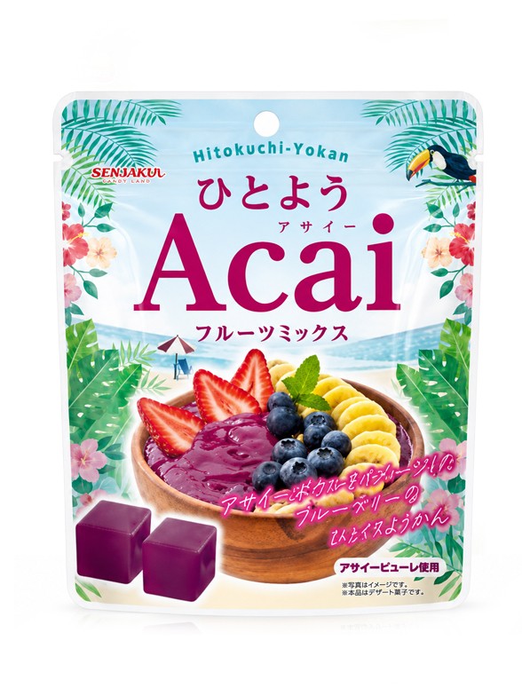 Dulce Tradicional Yokan de Acai con Frutas en Porciones 78g.