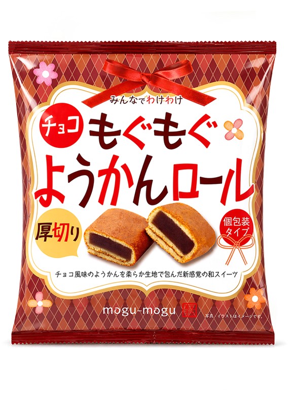 Chocolate Yokan Roll | Mogu Mogu 168g.
