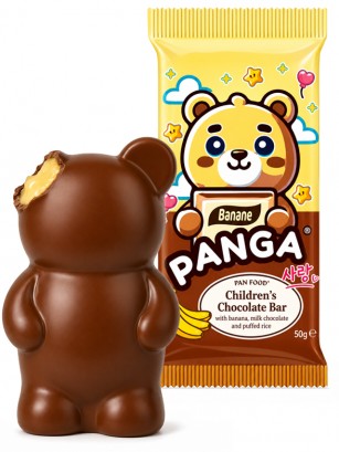 Barrita Osito Chocolate Negro y Banana | PANGA 50 g