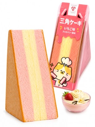 Bizcocho Tokimeki Fresa | Triangle Sponge Cake Japonés | 90 g