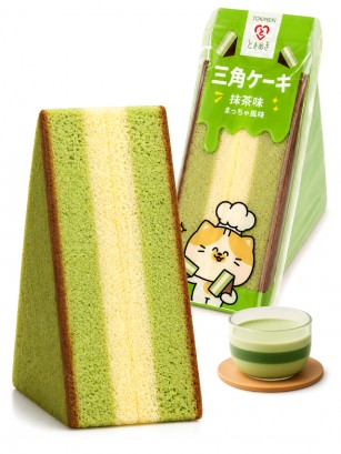 Bizcocho Tokimeki Matcha | Triangle Sponge Cake Japonés | 90 g