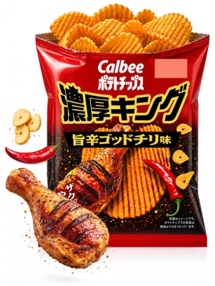 Patatas Pollo Picante Umami Chili | Calbee Nōkō King 52 g