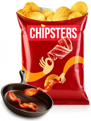 Patatas Chipsters Sabor Bacon | 60 g