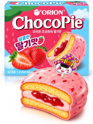 Choco Pie Triple Fresa | Orion Big Box 360 g