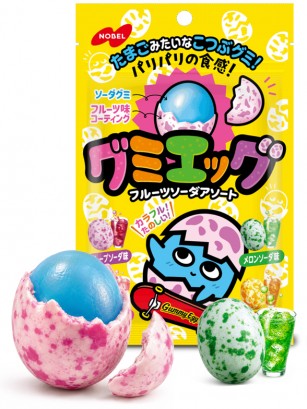 Chuches Huevos Refresco de Frutas | Nobel Japón 40 g
